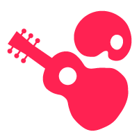 Guitar and palette icon