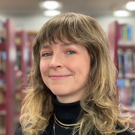 Photo of librarian Sarah Jane